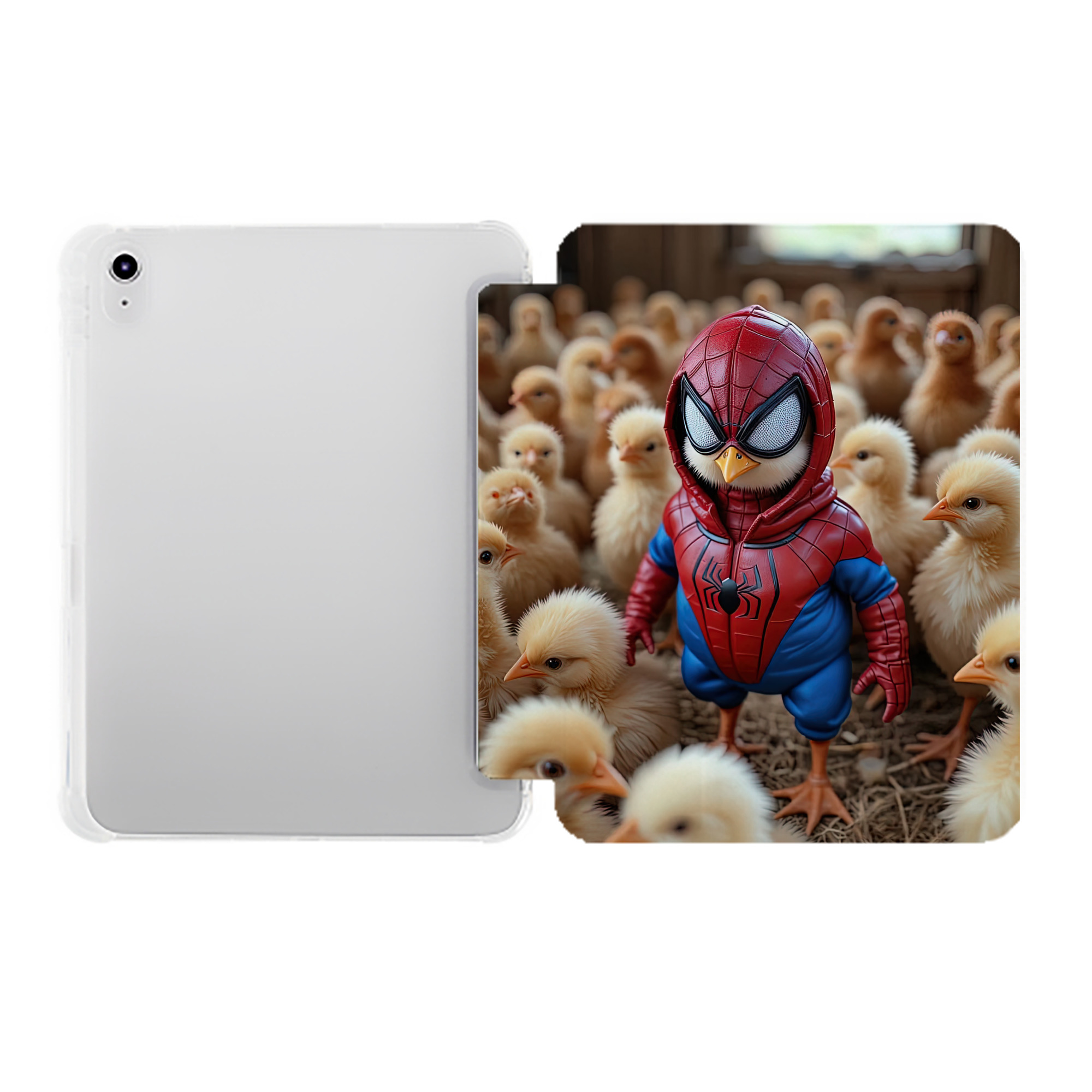 （画像用） Spider Man スパイダーマン IPad ケース ペン収納付き 三つ折りスタンド PUレザー×シリコン 対応機種9.5/10.5/10.9インチ